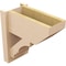 Ekena Millwork 8-in W x 16-in D x 16-in H Balboa Slat Rough Cedar Woodgrain TimberThane Outlooker, Primed Tan OUTUR080X16X16BOA24RCPR - alternate 3